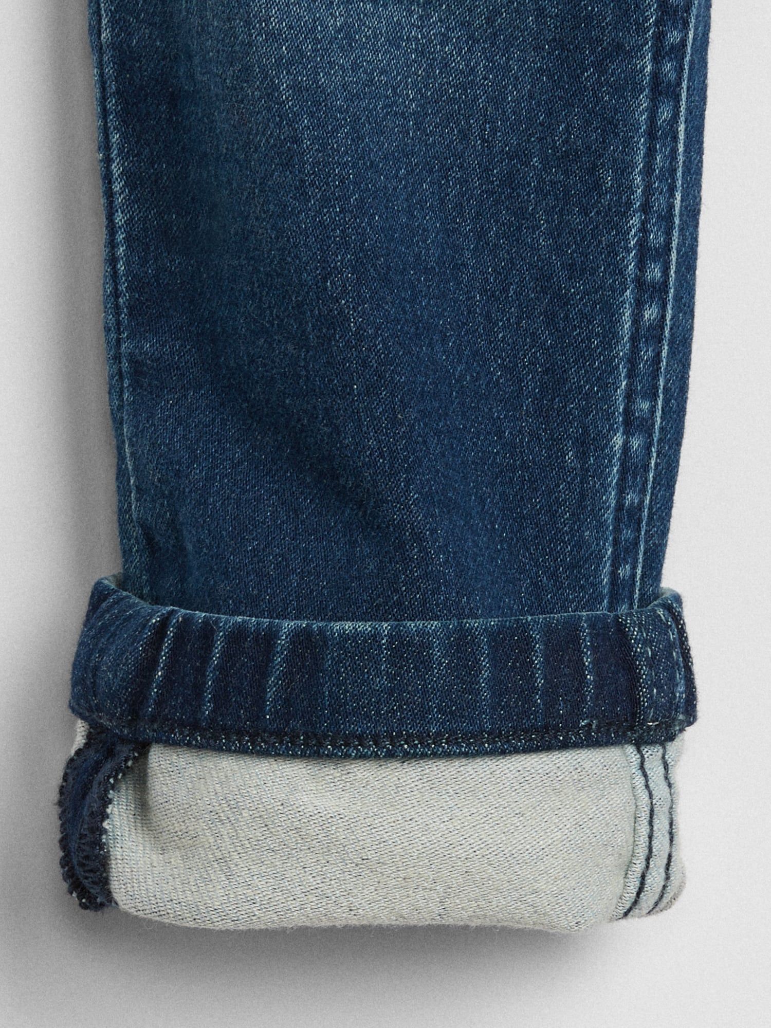 Dětské džíny jogger pull-on denim with stretch Modrá - 3YRS - obrázek 3