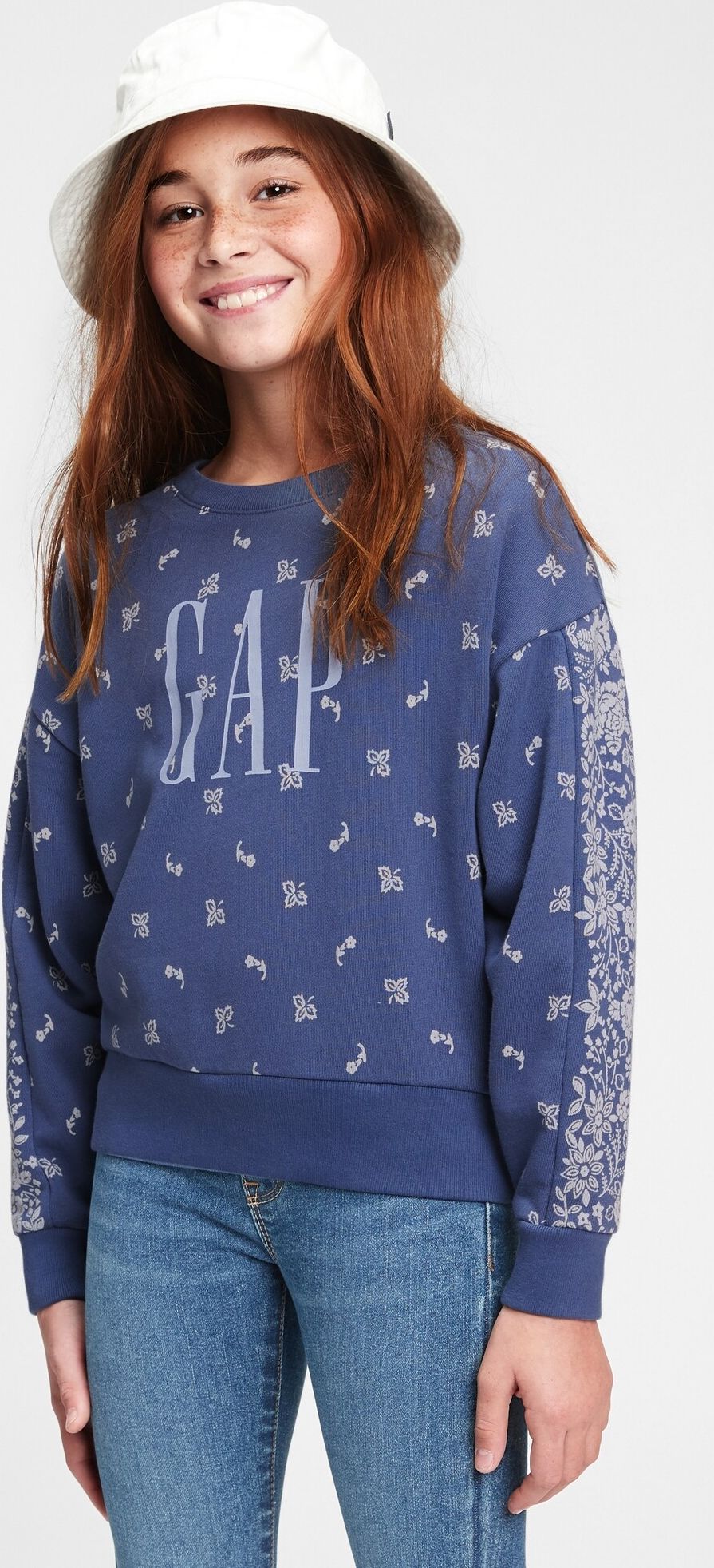 Dětská mikina GAP Logo wedge fshn po 113ivfrf xl Modrá - XS - obrázek 2