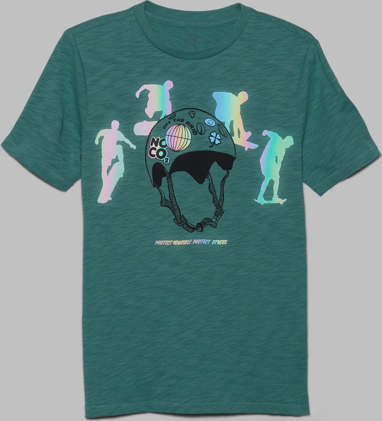 Dětské tričko graphic flash t-shirt Zelená - XS - obrázek 4