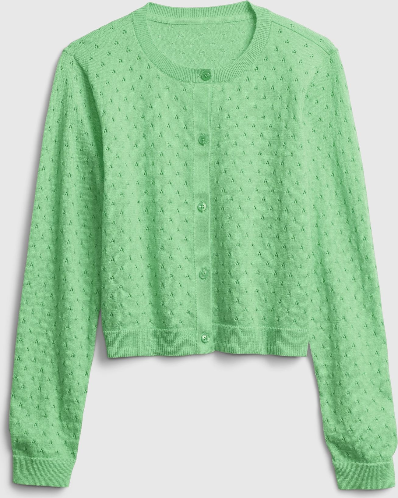 Dětský svetr knit cardigan Zelená - XS - obrázek 1