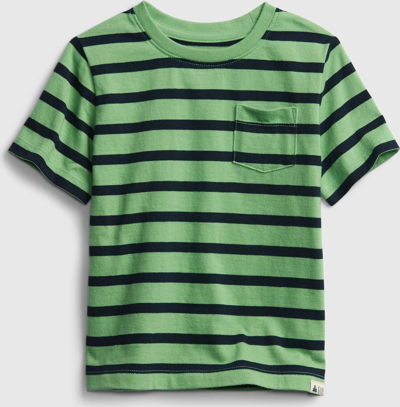 Dětské tričko ptf ss stripe Zelená - 12-18M - obrázek 1