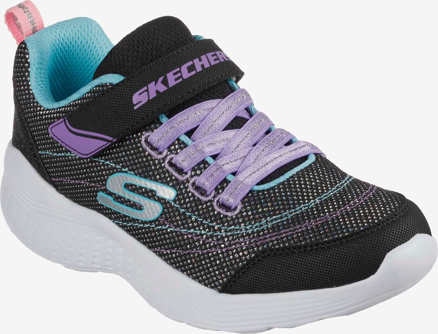Fialovo-černé holčičí tenisky Skechers - 27 - obrázek 1
