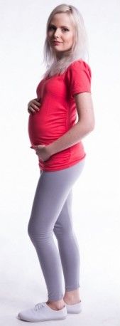 Těhotenské legíny - béžové, Velikosti těh. moda XL (42) - obrázek 1