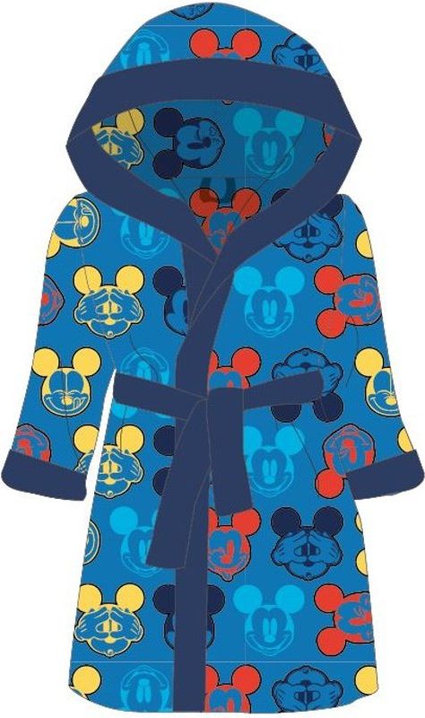 E plus M · Dětský / chlapecký župan z mikrovlákna s kapucí Mickey Mouse - Disney 98 / 104 - obrázek 1