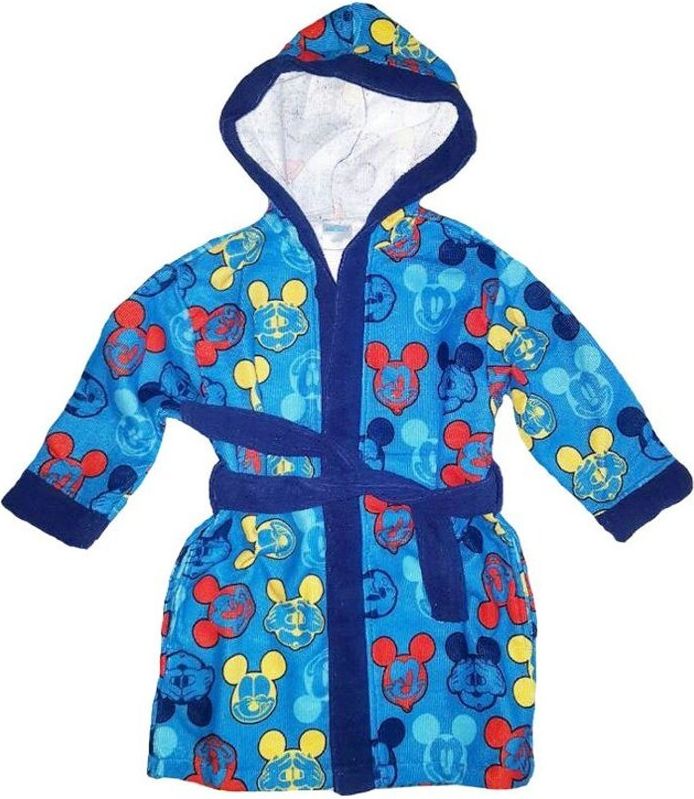E plus M · Dětský / chlapecký župan z mikrovlákna s kapucí Mickey Mouse - Disney 98 / 104 - obrázek 2
