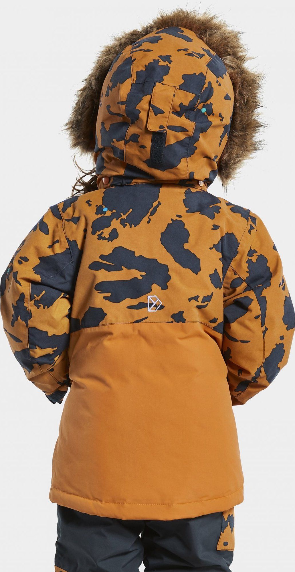 Didriksons Bunda D1913 POLARBJORNEN PRINT dětská - žlutohnědá Velikost: 80 - obrázek 4