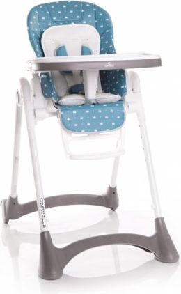 Jídelní židlička Lorelli CAMPANELLA SEA BLUE CROWNS - obrázek 1
