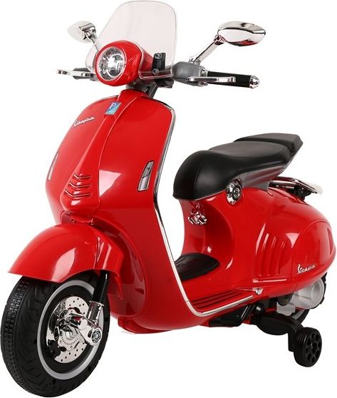 Dětská elektrická motorka Vespa GTS 300 - modrá - obrázek 3