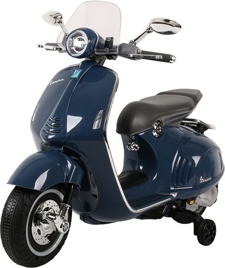 Dětská elektrická motorka Vespa GTS 300 - modrá - obrázek 5