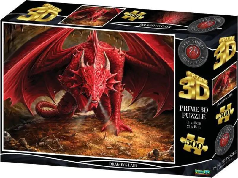PRIME 3D Puzzle Dračí doupě 3D 500 dílků - obrázek 1