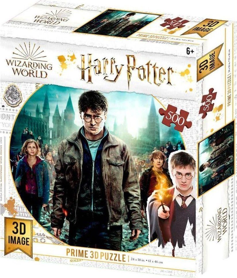 PRIME 3D Puzzle Harry Potter: Harry, Herminona & Ron 3D 500 dílků - obrázek 1