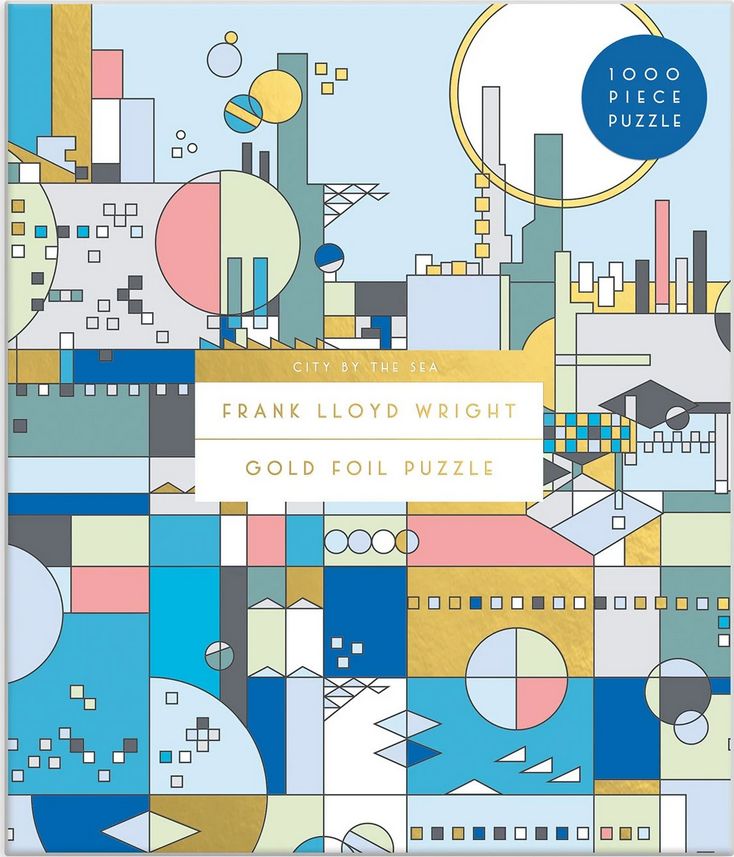 GALISON Metalické puzzle Frank Lloyd Wright: Město u moře 1000 dílků - obrázek 5