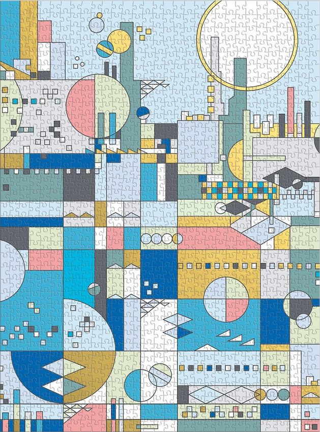 GALISON Metalické puzzle Frank Lloyd Wright: Město u moře 1000 dílků - obrázek 6
