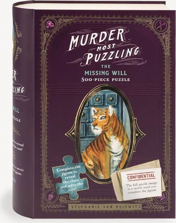 CHRONICLE BOOKS Puzzle s detektivním případem Chybějící závěť 500 dílků - obrázek 1