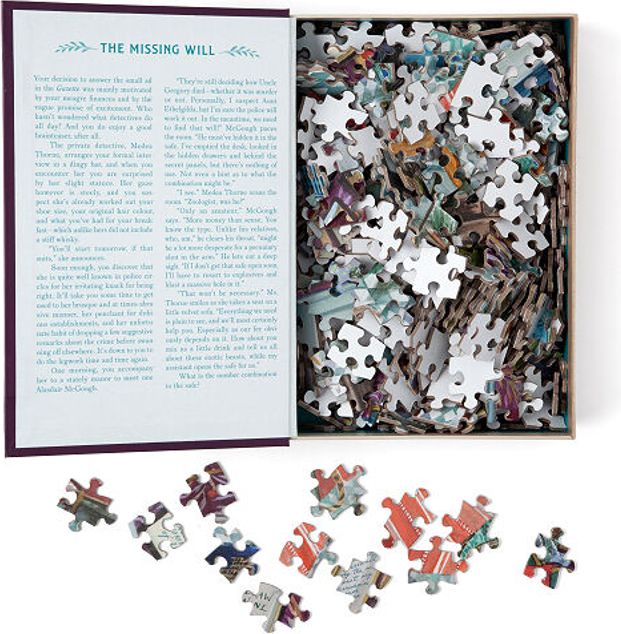 CHRONICLE BOOKS Puzzle s detektivním případem Chybějící závěť 500 dílků - obrázek 2