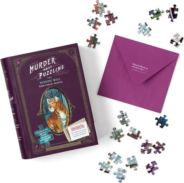 CHRONICLE BOOKS Puzzle s detektivním případem Chybějící závěť 500 dílků - obrázek 3