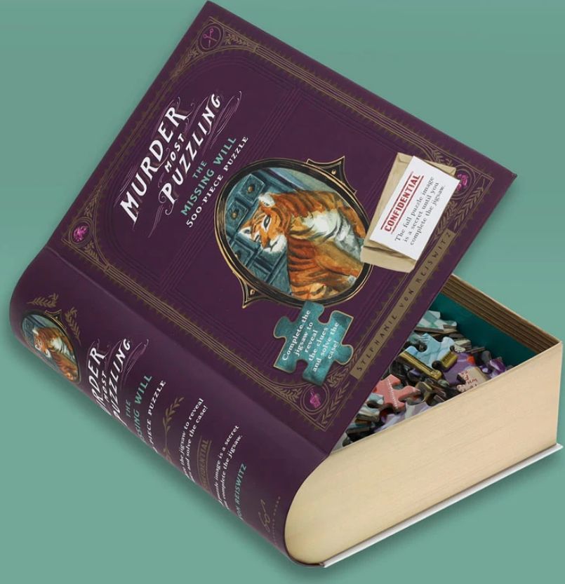 CHRONICLE BOOKS Puzzle s detektivním případem Chybějící závěť 500 dílků - obrázek 4