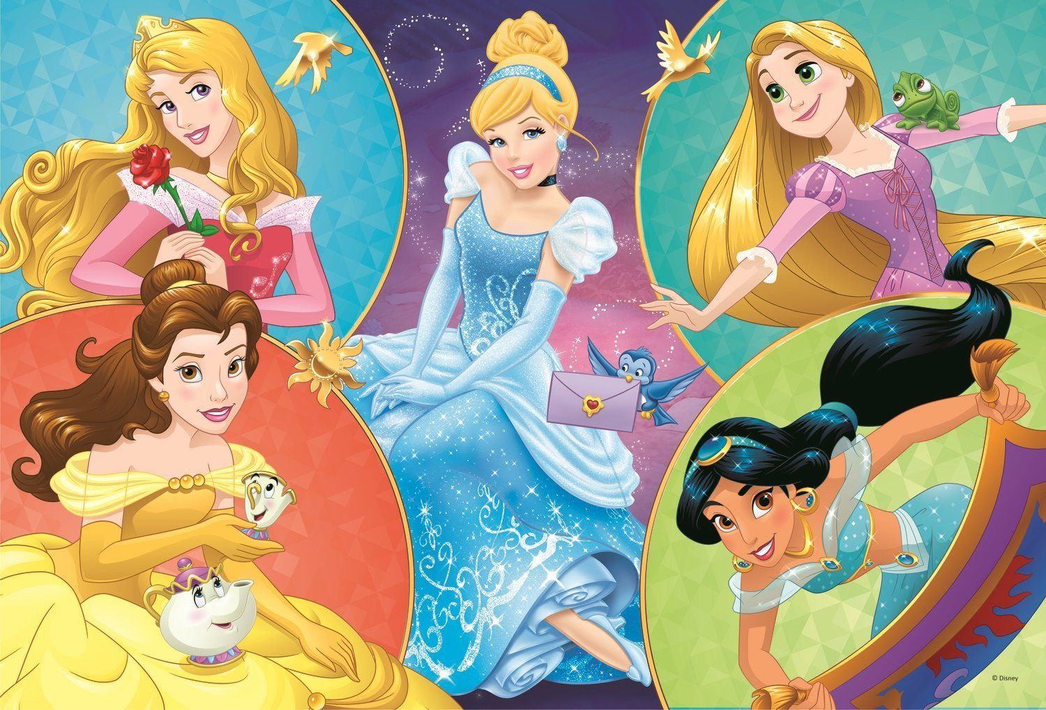 TREFL Puzzle Disney princezny: Setkání sladkých princezen 100 dílků - obrázek 1