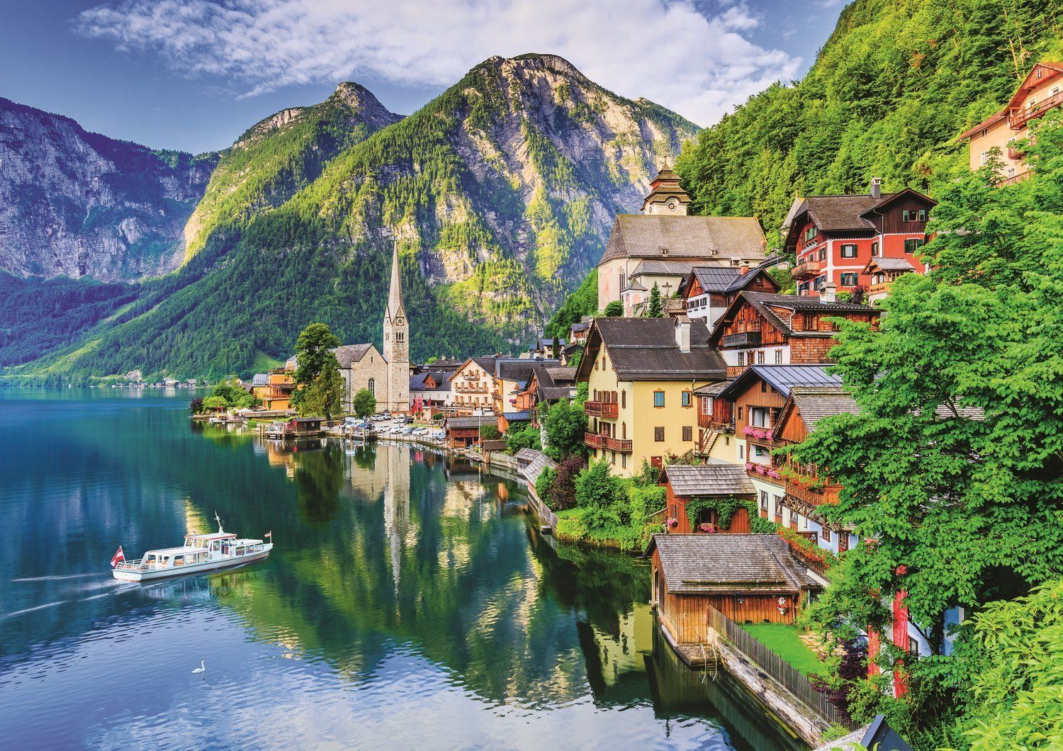 TREFL Puzzle Hallstatt, Rakousko 1000 dílků - obrázek 1