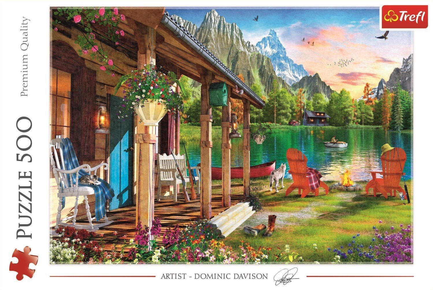 TREFL Puzzle Chata v horách 500 dílků - obrázek 2