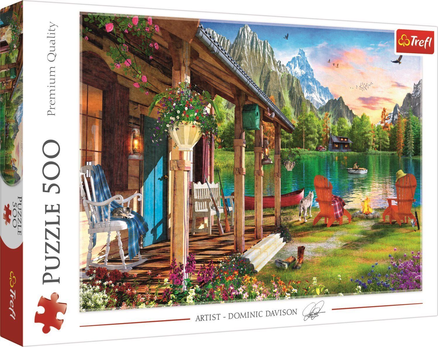 TREFL Puzzle Chata v horách 500 dílků - obrázek 3