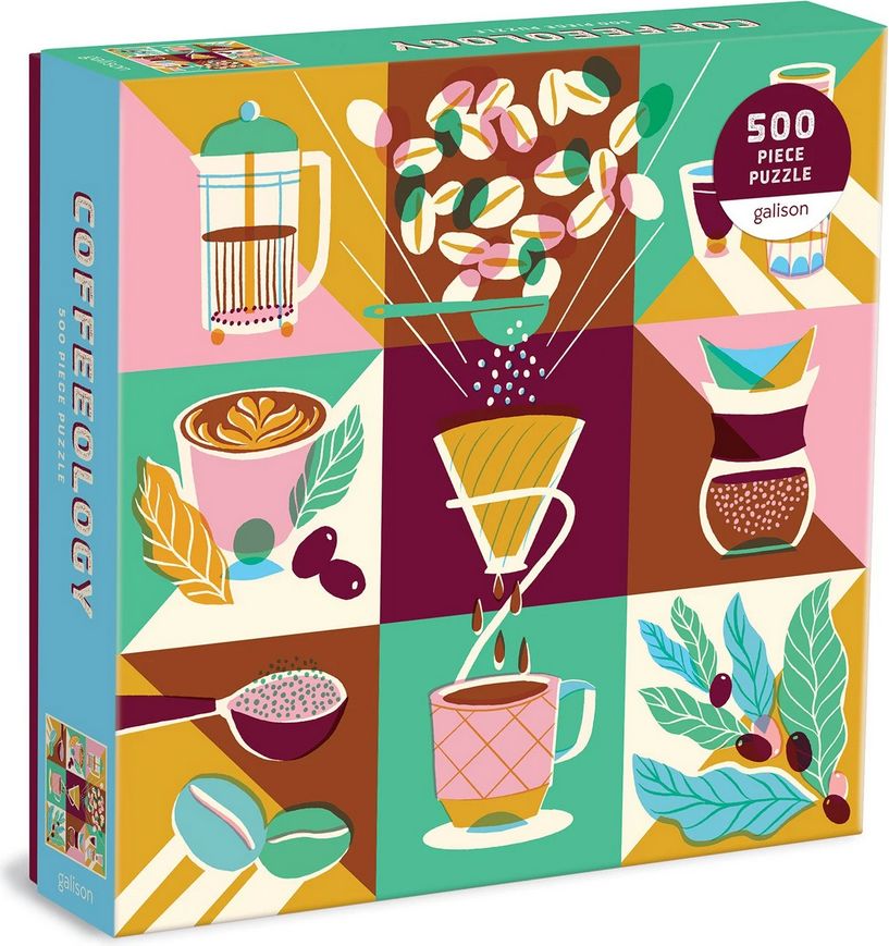 GALISON Čtvercové puzzle Coffeeology 500 dílků - obrázek 1