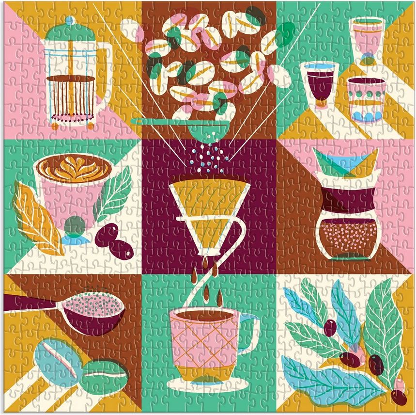 GALISON Čtvercové puzzle Coffeeology 500 dílků - obrázek 4