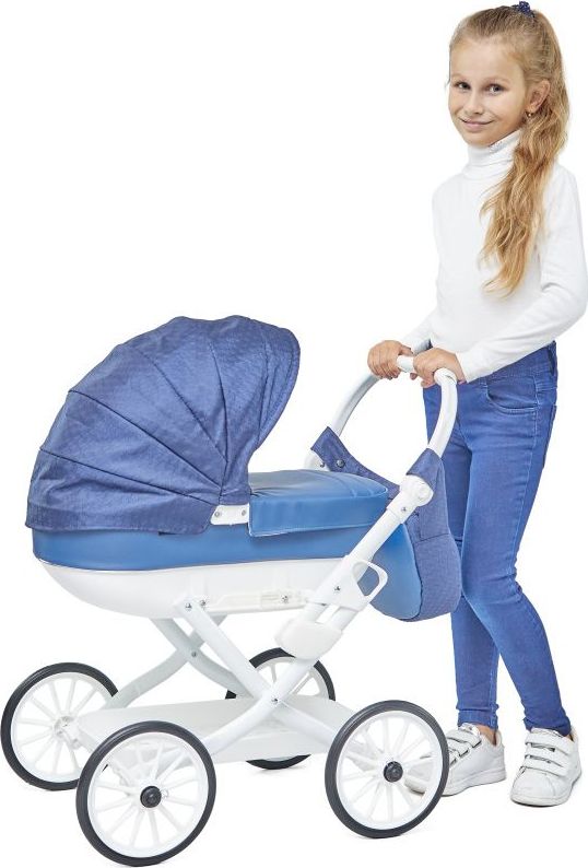 JASMINE Kočárek pro panenky Jasmine Kids Elegance modrý - obrázek 3