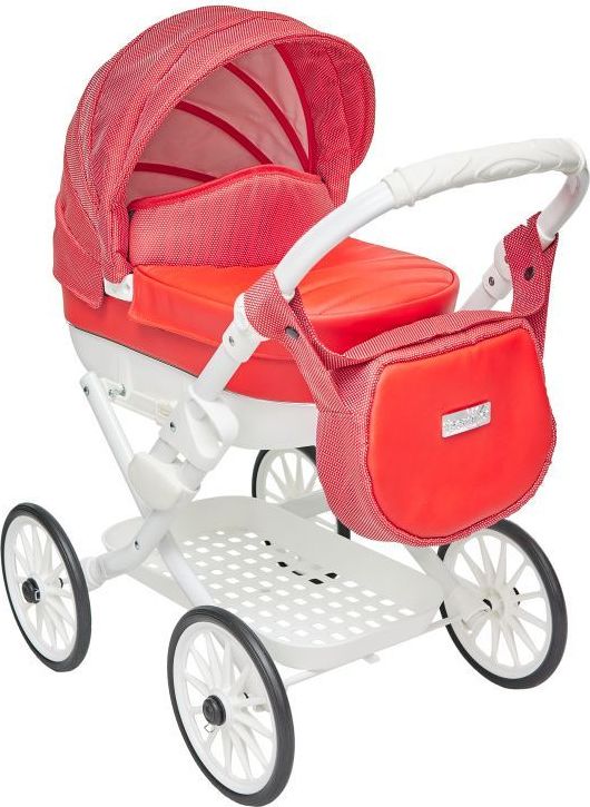 Kočárek pro panenky Jasmine Kids červená - obrázek 2