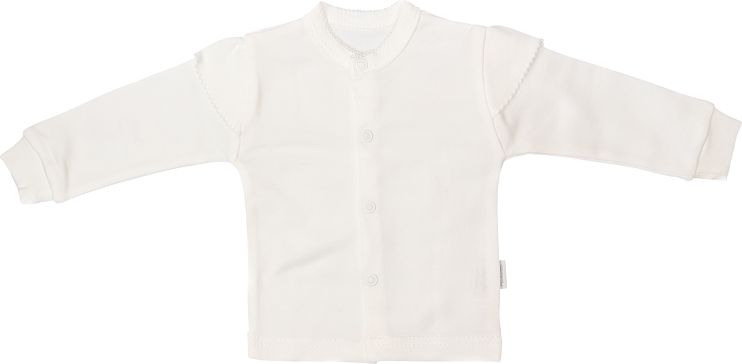 Mamatti Mamatti Novorozenecká bavlněná košilka, kabátek, Listy - ecru, vel. 56 - obrázek 1