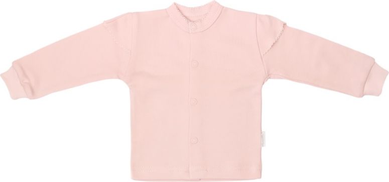 Mamatti Mamatti Novorozenecká bavlněná košilka, kabátek, Magnólie - pudrová, vel. 74 - obrázek 1