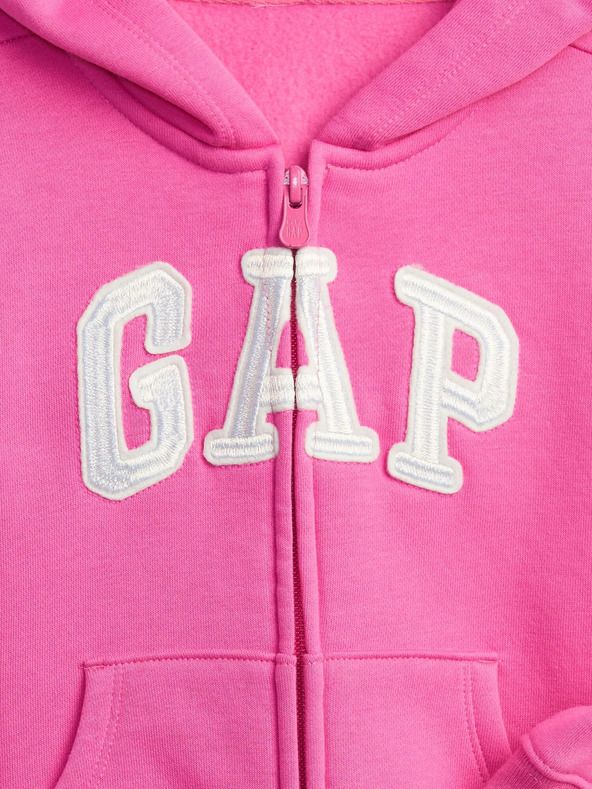 Fash Logo Mikina dětská GAP | Růžová | Dívčí | 2 roky - obrázek 3
