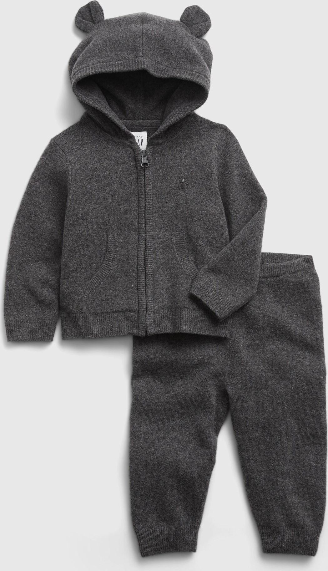 Černá klučičí souprava GAP hoodie sweater - 50-62 - obrázek 1
