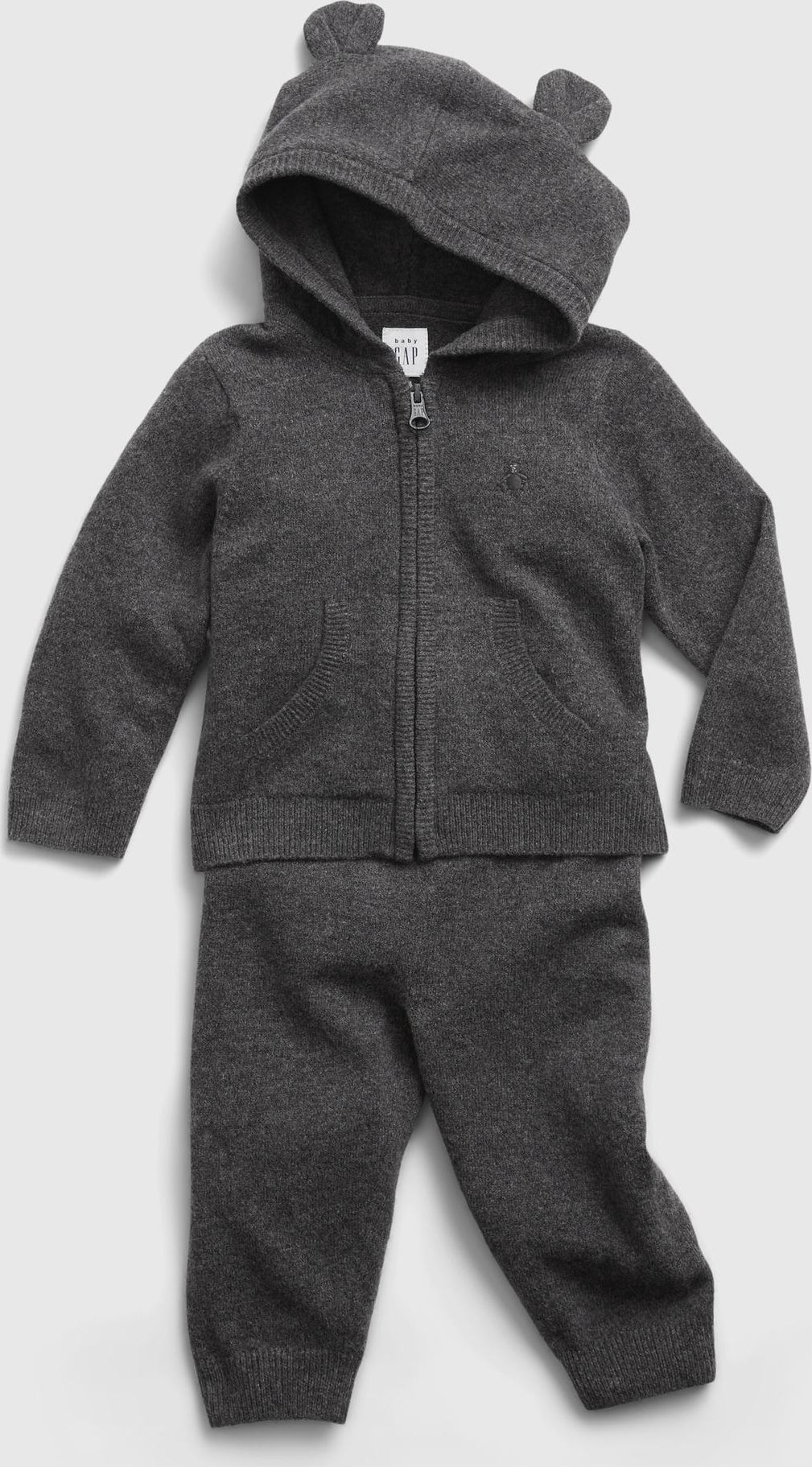 Černá klučičí souprava GAP hoodie sweater - 50-62 - obrázek 3