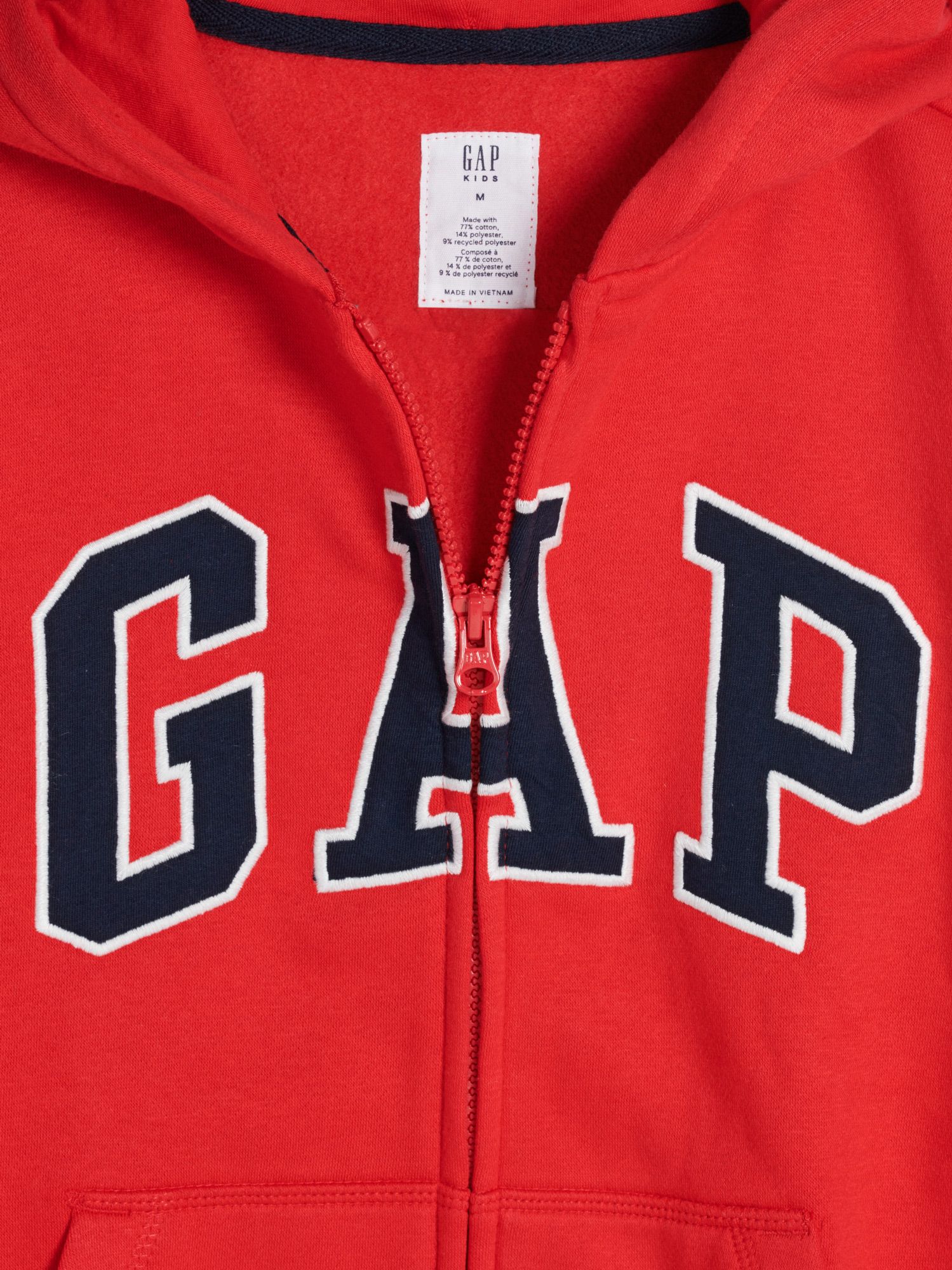 Oranžová klučičí mikina na zip GAP - 116-128 - obrázek 2