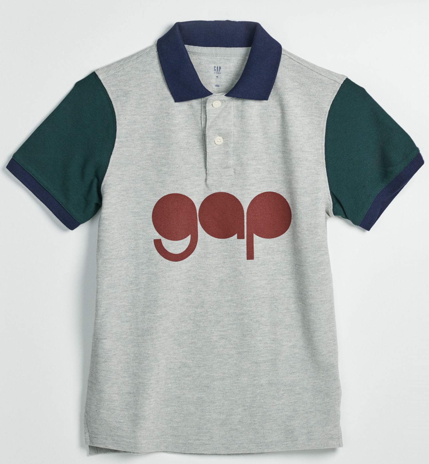 Šedé klučičí polo tričko GAP - 98-110 - obrázek 1