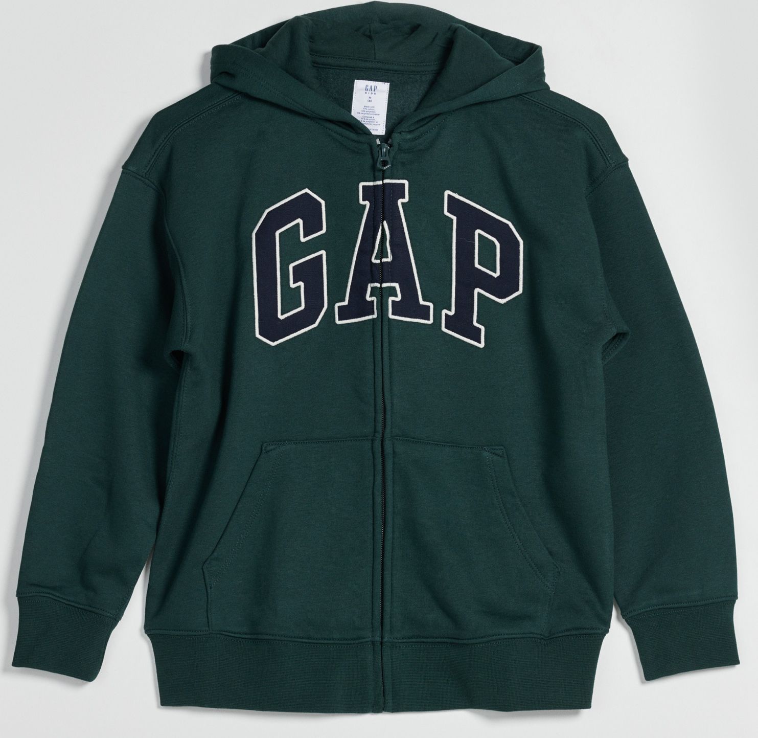 Zelená klučičí mikina na zip GAP - 98-110 - obrázek 1