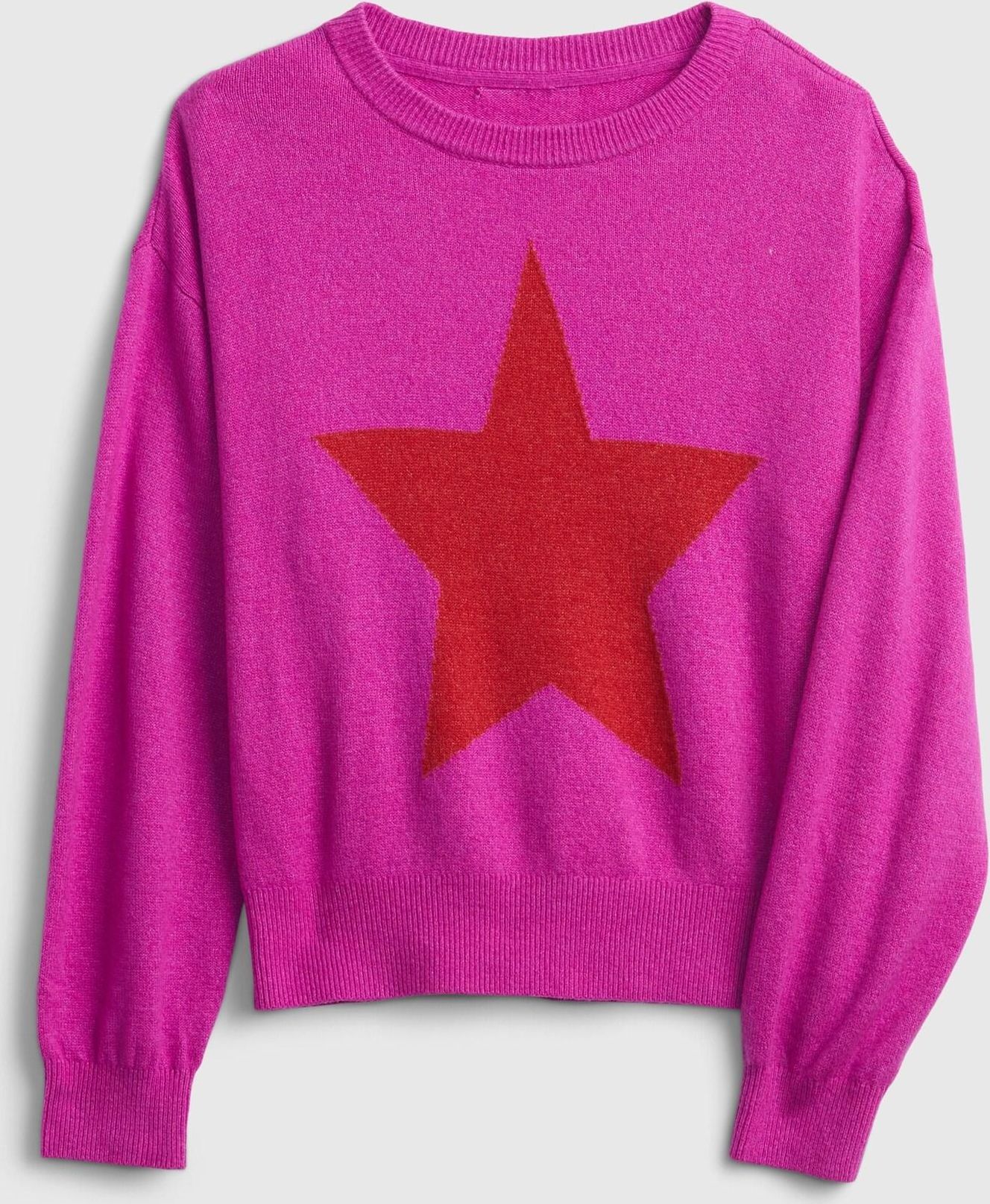 Růžový holčičí svetr GAP novelty soft brushed - 104 - obrázek 1