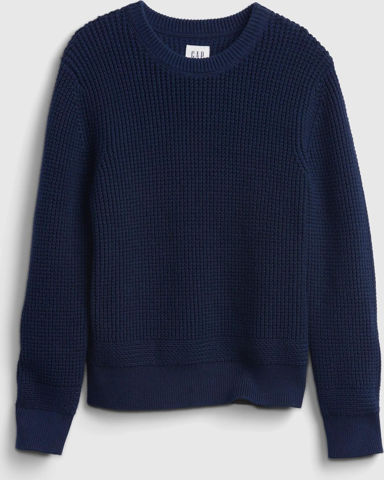 Modrá klučičí mikina Detská waffle crewmikina waffle crew - 116-128 - obrázek 1