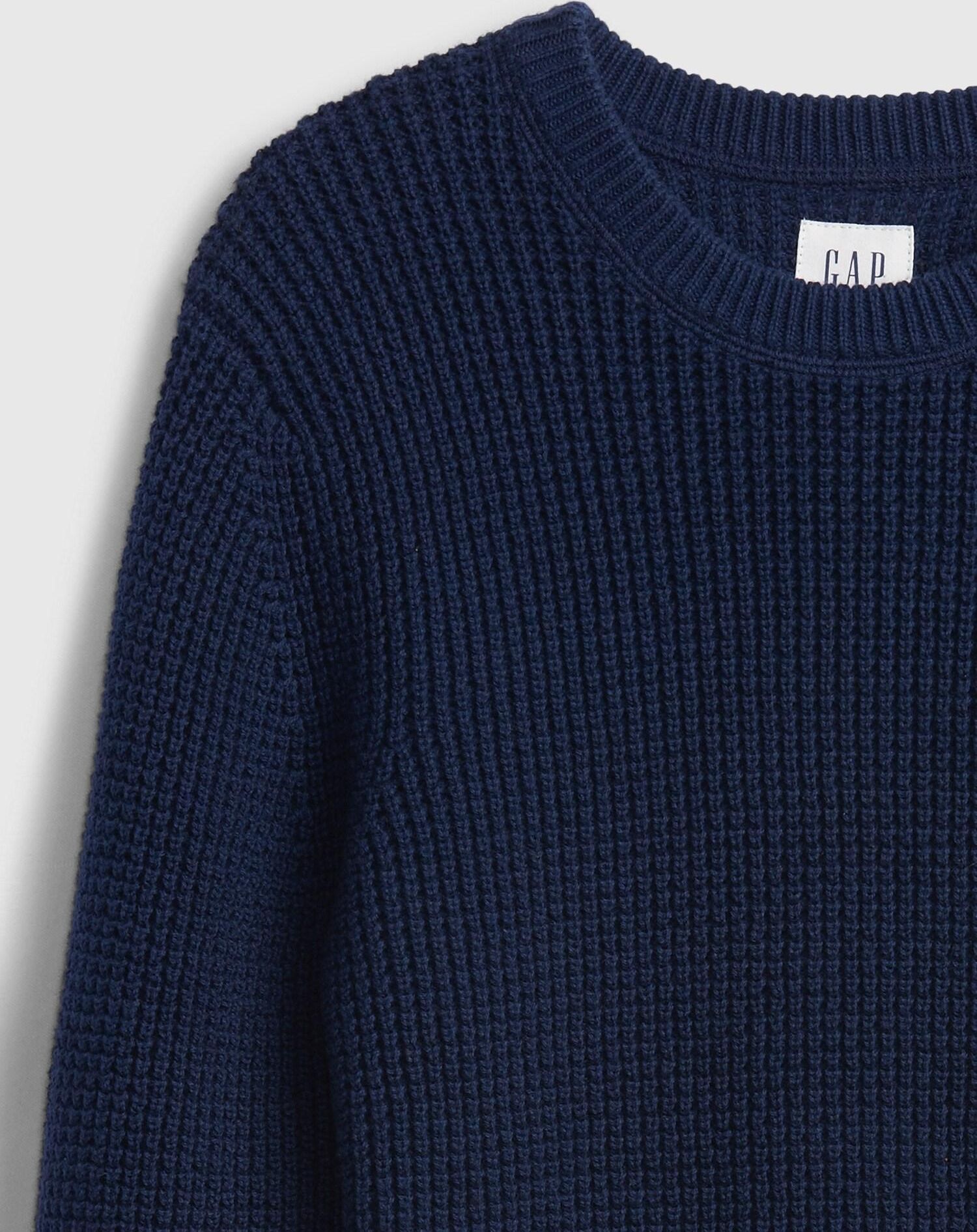 Modrá klučičí mikina Detská waffle crewmikina waffle crew - 116-128 - obrázek 3