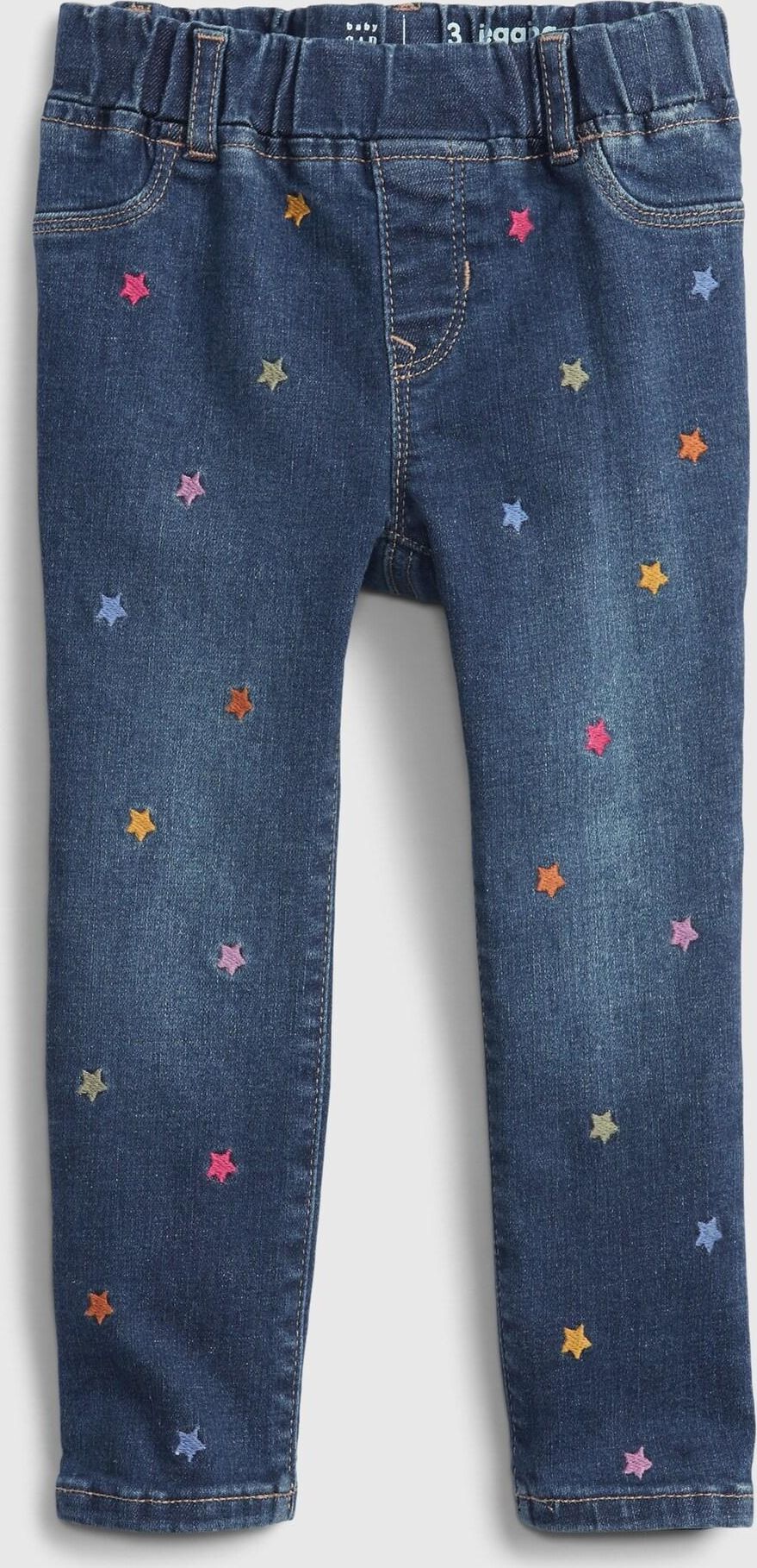 Modré holčičí džíny džinsy ankle jegging ankle jegging - 80-86 - obrázek 1