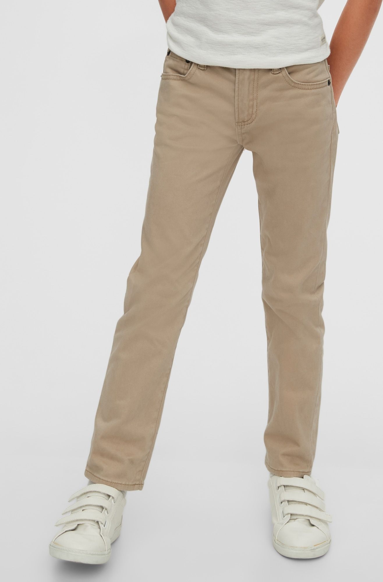 GAP Soft Wear Jeans dětské Béžová - 116 - obrázek 2