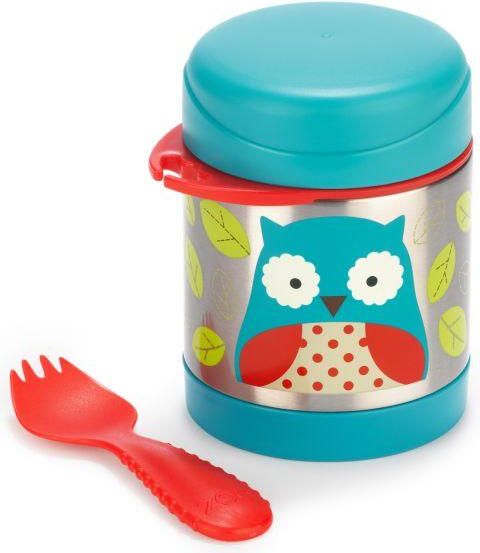 SKIP HOP Zoo Termoska na jídlo se lžičko/vidličkou Sovička 325 ml, 3+ + AQUAINT 500 ml - obrázek 4