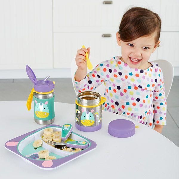 SKIP HOP Zoo Termoska na jídlo se lžičko/vidličkou Jednorožec 325 ml, 3+ + AQUAINT 500 ml - obrázek 4