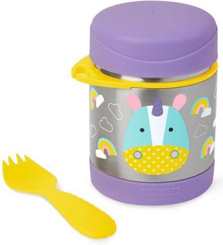 SKIP HOP Zoo Termoska na jídlo se lžičko/vidličkou Jednorožec 325 ml, 3+ + AQUAINT 500 ml - obrázek 5