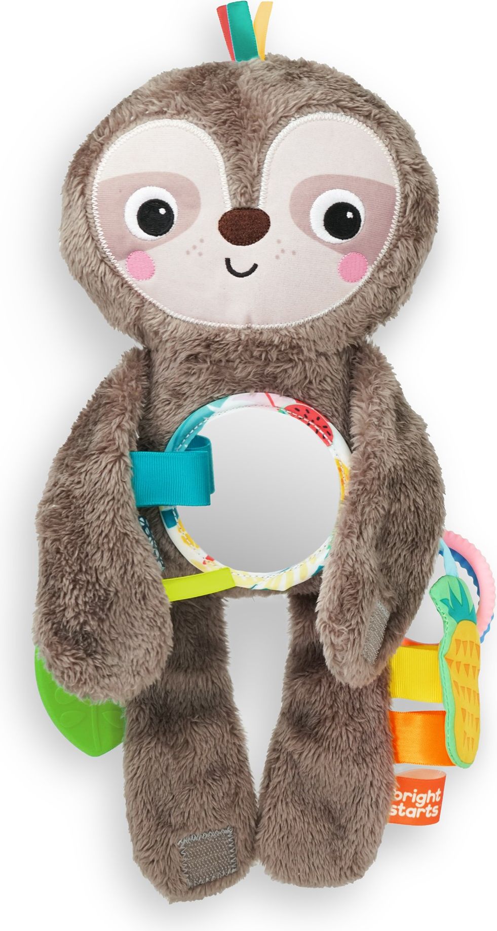 BRIGHT STARTS Hračka plyšová závěsná Slingin 'Sloth Travel Buddy 3m + - obrázek 1