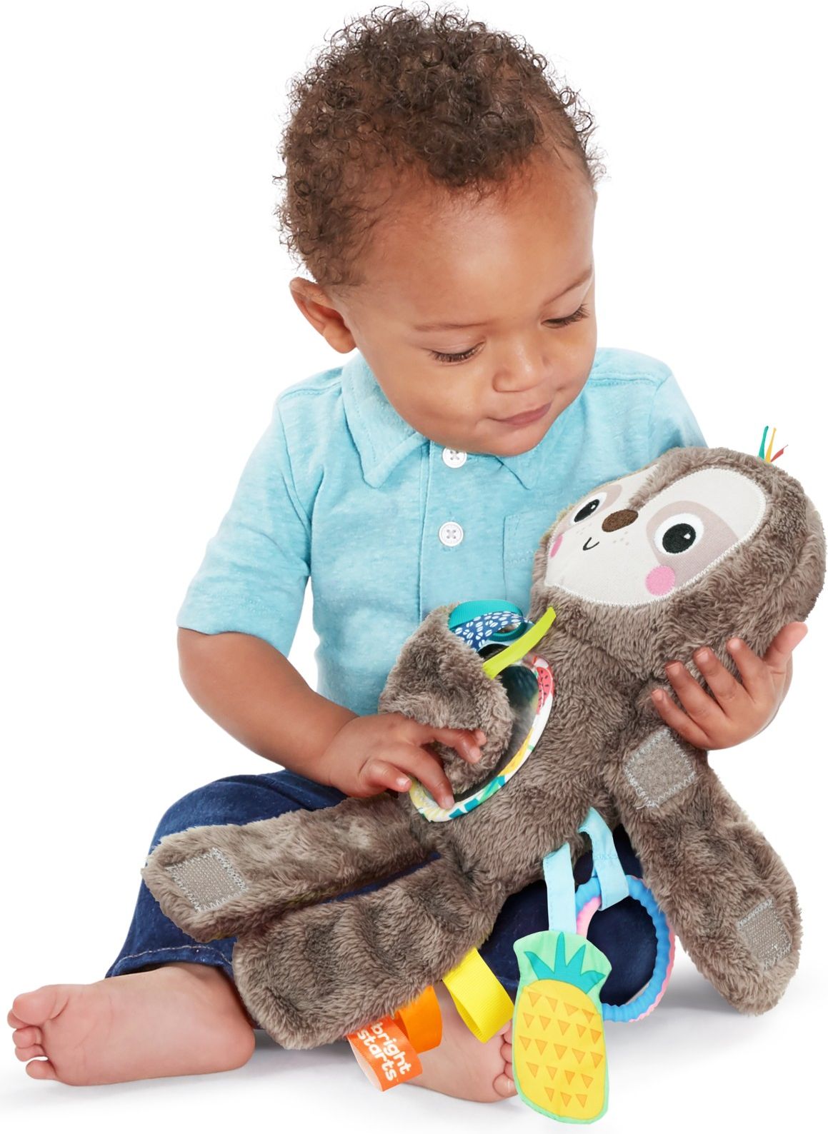 BRIGHT STARTS Hračka plyšová závěsná Slingin 'Sloth Travel Buddy 3m + - obrázek 2