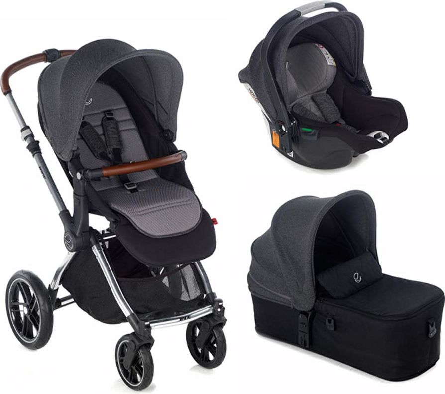 JANÉ Kočárek kombinovaný Kawai + Micro + Koos i-size R1 Cold Black - obrázek 1