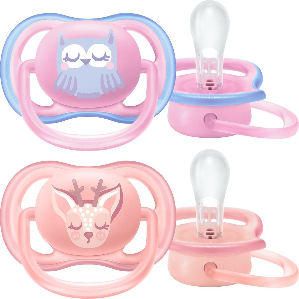 Philips AVENT Šidítko Ultra air Pastel 0-6m dívka, 2 ks - obrázek 1