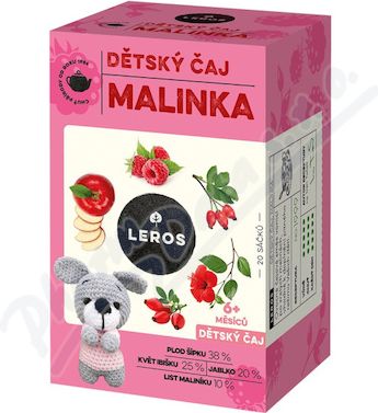 LEROS Dětský čaj Malinka 20x2g - obrázek 1